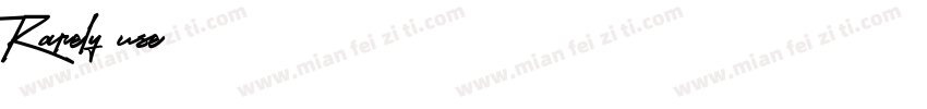 Rarely use字体转换